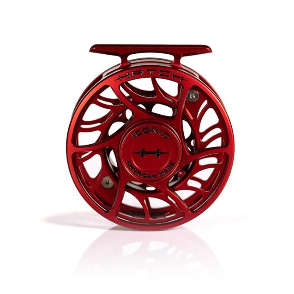 Hatch Outdoors Limited Edition Iconic Fly Reel Dragon's Blood 5 Plus in Dragon's Blood